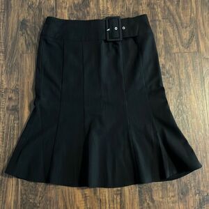 Tracy Evans Pencil With Flare Pinstripe Skirt. Size 3